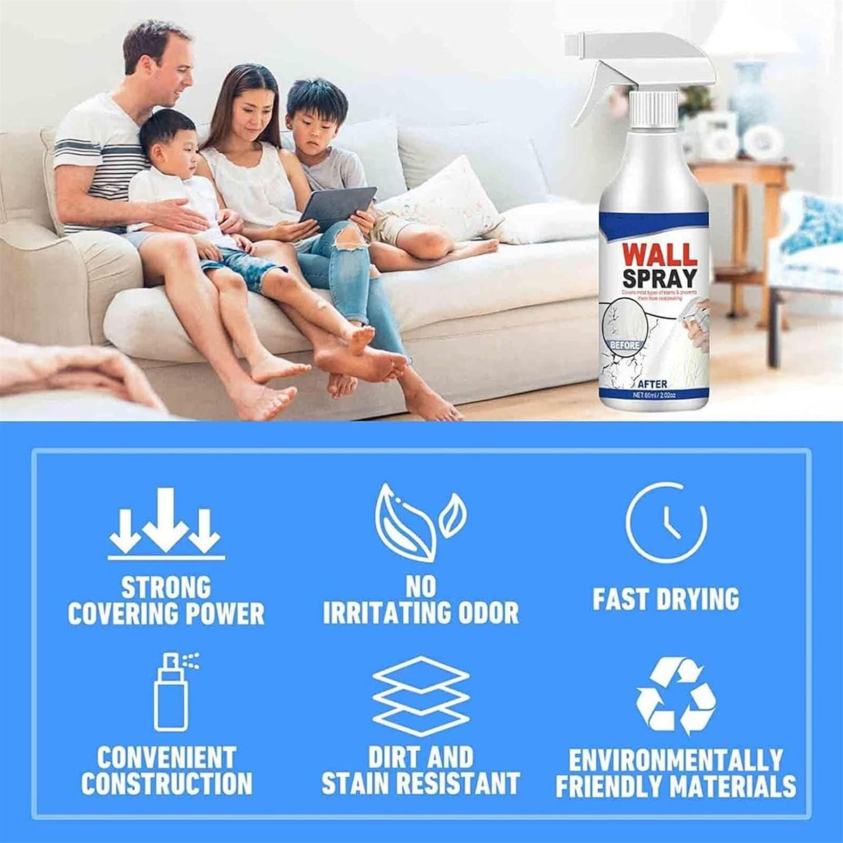 Wall Repair Paint Wall Spray |🔥FLAT 50% OFF SAVING🔥